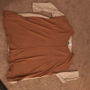 Old navy sweater two colored tan/orangey-brown